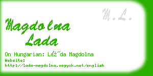 magdolna lada business card